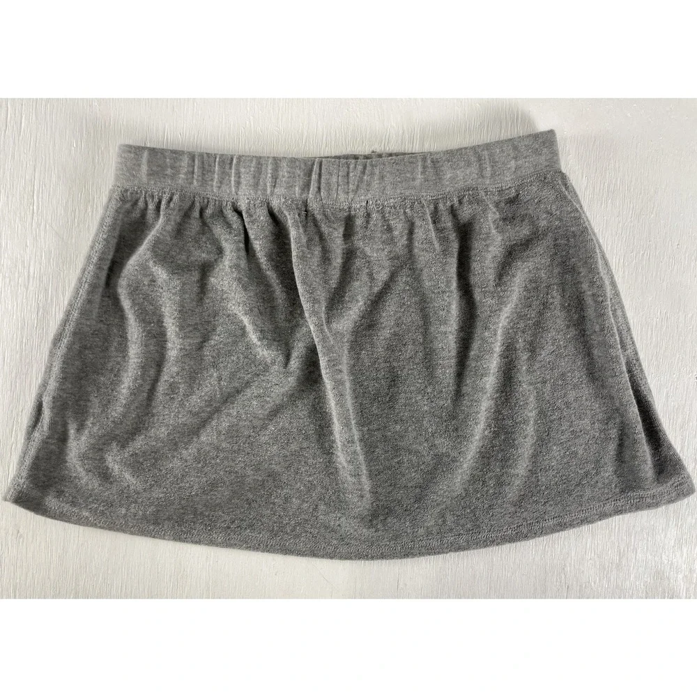 Y2K Style Venus Towel Terry Cloth Gray Skirt Women's Size Large Tie‎ Waist